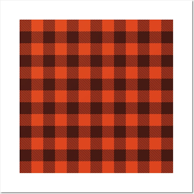 Buffalo Plaid Patterns 5 Wall Art by Sahl King